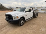 2015 RAM 3500 SINGLE AXLE CREW CAB 4X4 FLATBED TRUCK VIN: 3C7WRTCL5FG630837