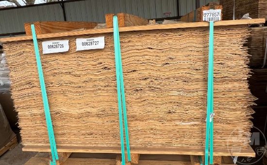 (2) PALLETS OF VARIOUS SIZE HICKORY WOOD SHEETS. ***CONDITION UNKNOWN***