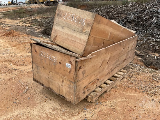 PALLET OF WOODEN CRATES