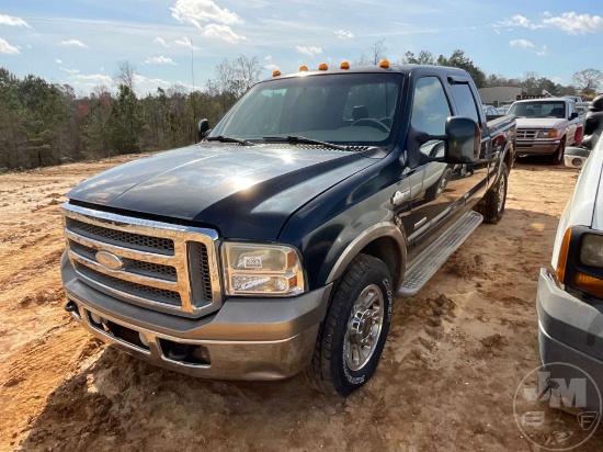 2006 FORD F-250 KING RANCH VIN: 1FTSW20P96EC09653 S CREW CAB TRUCK