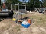 MISCELLANEOUS CART W/ WELDING MATERIALS