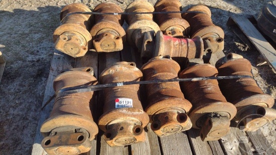 QTY OF USED CAT ROLLERS