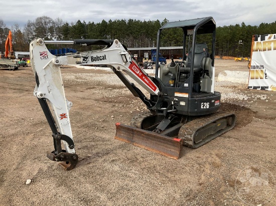 2018 BOBCAT E26 MINI EXCAVATOR SN: B3JE13937