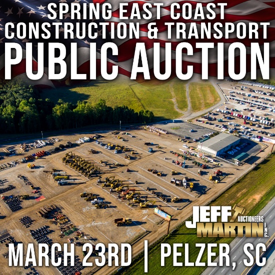 R2 SPRING EAST COAST CONST & TRANSPORT AUCTION