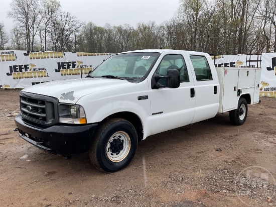 2002 FORD F-250 SUPER DUTY S/A UTILITY TRUCK VIN: 1FTNW20F52ED67504