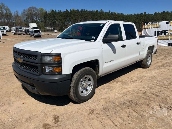 2014 CHEVROLET SILVERADO CREW CAB 4X4 PICKUP VIN: 3GCUKPEC3EG253601