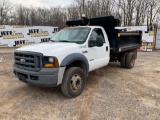 2006 FORD F-450 SINGLE AXLE DUMP TRUCK VIN: 1FDXF46P76ED07245