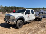 2006 FORD F-550 VIN: 1FDAW56P86EB49610 CAB & CHASSIS