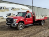 2012 FORD F-350 SINGLE AXLE REGULAR CAB 4X4 FLATBED TRUCK VIN: 1FDRF3HT3CEB44778