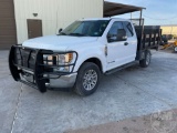 2018 FORD F-250XLT SD SINGLE AXLE EXTENDED CAB FLATBED TRUCK VIN: 1FT7X2AT5JEC07339