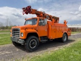 1981 INTERNATIONAL 1924, 1954 S/A DIGGER DERRICK TRUCK VIN: 1HTAA1951BHA23366