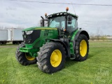 2019 JOHN DEERE 6195R 4X4 TRACTOR SN: 1L06195RHKR943434