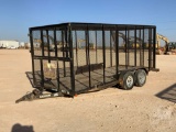 2012 LAMAR  16' T/A TRASH TRAILER VIN: 5RVSL1624CM009978