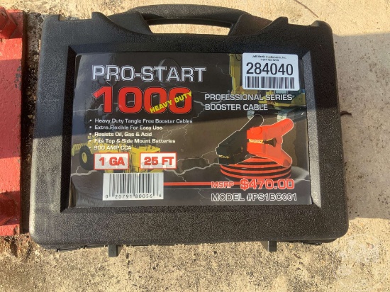 PRO-START HEAVY DUTY 25FT 1 GAUGE BOOSTER CABLES