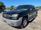 2002 CHEVROLET AVALANCHE CREW CAB VIN: 3GNEC13T32G217766