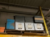 PALLET OF MISC STORAGE BOXES