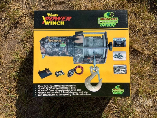 NEW/UNUSED MOSSY OAK BREAKUP SERIES 2000LB ATV WINCH