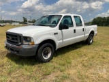 2004 FORD F-250 XL SUPER DUTY CREW CAB VIN: 1FTNW20L54EC53527