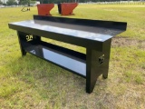 (UNUSED) KC 90”...... X 25”...... WORK BENCH, W/ BOTTOM SHELF