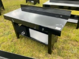 (UNUSED) KC 60”...... X 25”...... WORK BENCH W/ BOTTOM SHELF