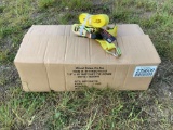 QTY OF (20) 1.5”......X15’...... RATCHET TIE DOWN W/ J HOOKS