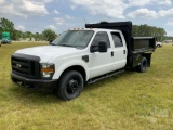 2008 FORD F-350 XL SUPER DUTY SINGLE AXLE DUMP TRUCK VIN: 1FDWW36Y38EE05237
