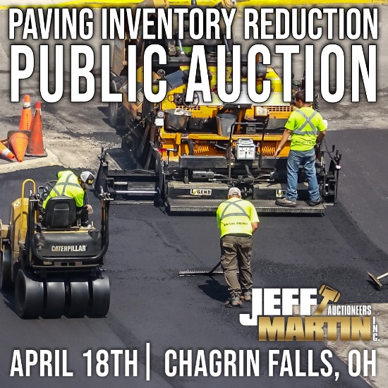CHAGRIN VALLEY PAVING INVENTORY REDUCTION AUCTION
