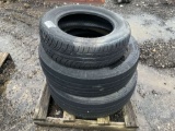 ONE (1) TIRE SIZE 205/60R16, TWO (2) TIRES SIZE 225/70R19.5