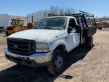 1999 FORD F-550 TANDEM AXLE REGULAR CAB FLATBED TRUCK VIN: 1FDAF56F1XEB75426