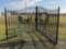 (UNUSED) GREATBEAR 20’...... BI-PARTING WROUGHT IRON GATE, W/ DEER INLAY