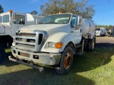 2006 FORD F-750 S/A WATER TRUCK VIN: 3FRXF75E86V297399