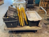 FLATBED CART, STORAGE TOTES