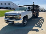 2016 CHEVROLET SILVERADO 3500 SINGLE AXLE REGULAR CAB FLATBED TRUCK VIN: 1GB3CYCG1GF108506