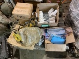 PALLET OF PAINTING SUPPLIES