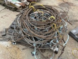PALLET OF CABLE WITH HOOKS AND SHACKLES