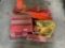 PALLET OF ROAD SAFTEY EQUIPMENT FOR VEHICLE, FLAGS, LIGHTS, REFLECTORS,