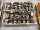 PALLET OF VARIOUS SIZE HAMMERS