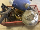 ROLLING SHOP CART W/T CONTENT, SHOP VAC, & C CLAMPS