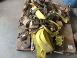 PALLET OF VARIOUS SIZE RATCHET TIE DOWNS