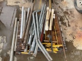 PALLET OF MISC PLUMBING PIPE & SMART STICK PROBING RODS