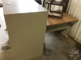 STORAGE CABINET,W/T DESK,AND STOOL