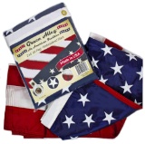 3X5 AMERICAN FLAG PROUDLY MADE IN THE USA! QUALITY EMBROIDERED