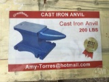 NEW 200 LBS CAST IRON ANVIL