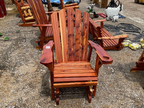 SINGLE GLIDER, RED CEDAR, AMISH BUILT