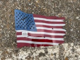 AMERICAN FLAG METAL SIGN