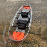 CLEAR KAYAK TWO SEATER WITH PADDLES