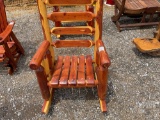 SINGLE ROCKER, RED CEDAR, AMISH BUILT