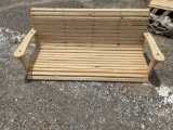 5’...... HANDMADE WOODEN PORCH SWING