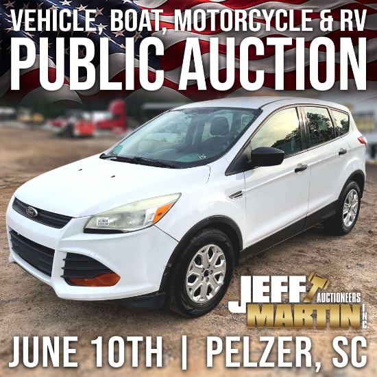 AUTO AUCTION FEATURING VEHICLES, BOATS, RV’S