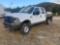 2004 FORD F-250 XL SINGLE AXLE CREW CAB 4X4 FLATBED TRUCK VIN: 1FTNW21L84EA14794